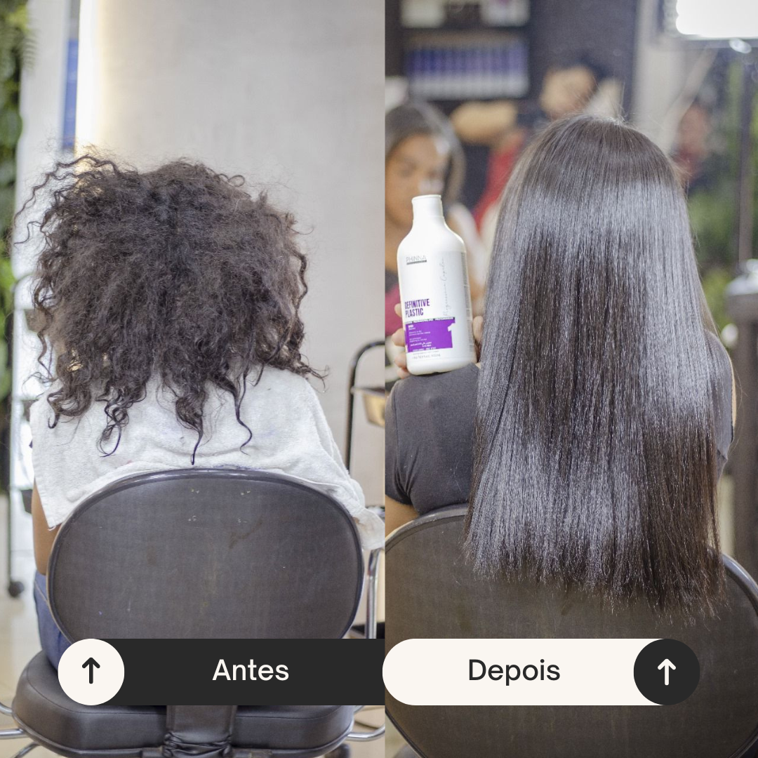 Antes e Depois Progressiva orgânica sem formol 3